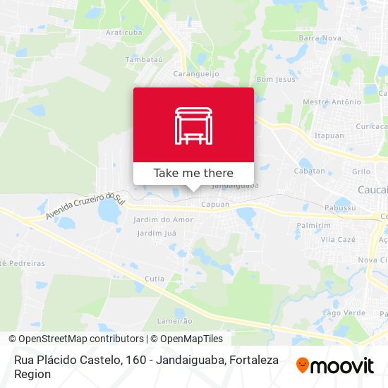 Rua Plácido Castelo, 160 - Jandaiguaba map