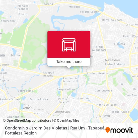 Condomínio Jardim Das Violetas | Rua Um - Tabapuá map