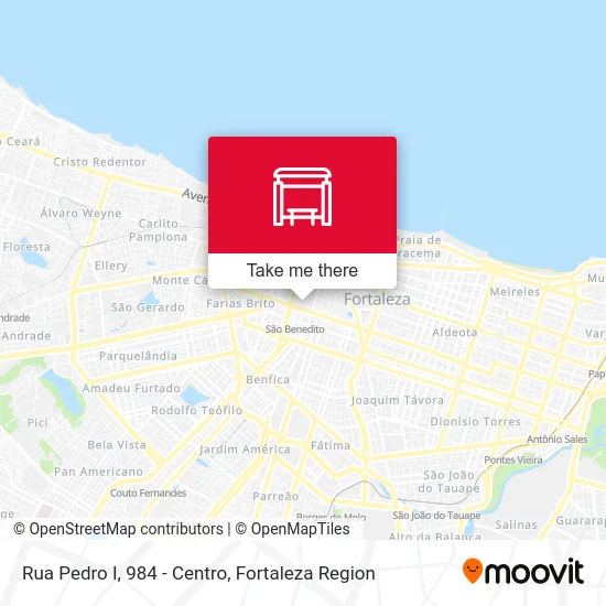 Rua Pedro I, 984 - Centro map