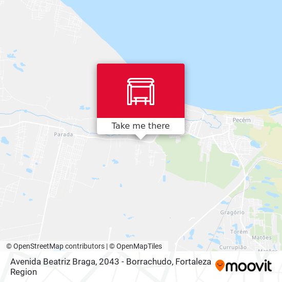 Avenida Beatriz Braga, 2043 - Borrachudo map