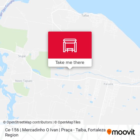 Ce-156 | Mercadinho O Ivan | Praça - Taíba map