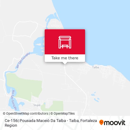 Ce-156| Pousada Maceió Da Taíba - Taíba map