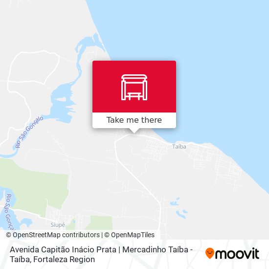 Avenida Capitão Inácio Prata | Mercadinho Taíba - Taíba map
