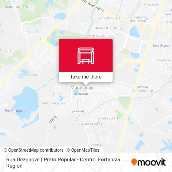 Rua Dezenove | Prato Popular - Centro map