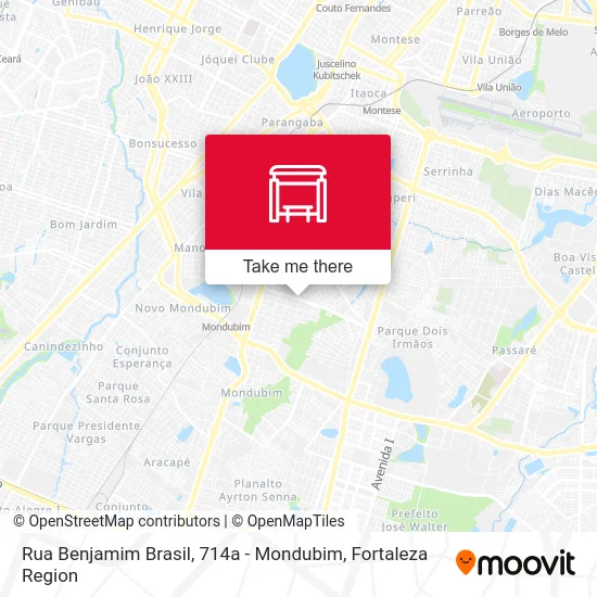 Rua Benjamim Brasil, 714a - Mondubim map