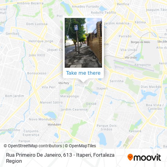 Rua Primeiro De Janeiro, 613 - Itaperi map