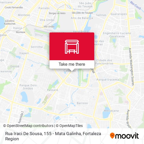 Rua Iraci De Sousa, 155 - Mata Galinha map