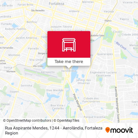 Rua Aspirante Mendes, 1244 - Aerolândia map