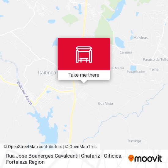 Rua José Boanerges Cavalcanti| Chafariz - Oiticica map