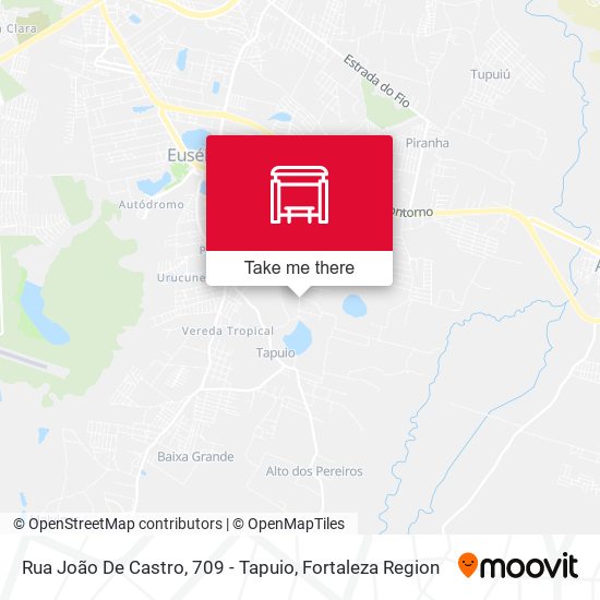 Rua João De Castro, 709 - Tapuio map