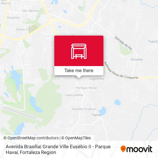 Avenida Brasília| Grande Ville Eusébio II - Parque Havaí map