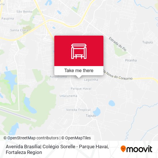 Avenida Brasília| Colégio Sorelle - Parque Havaí map