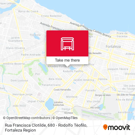 Rua Francisca Clotilde, 680 - Rodolfo Téofilo map
