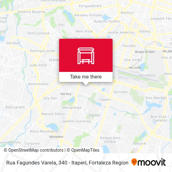 Rua Fagundes Varela, 340 - Itaperi map
