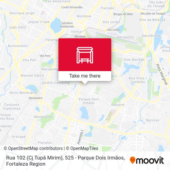 Rua 102 (Cj Tupã Mirim), 525 - Parque Dois Irmãos map