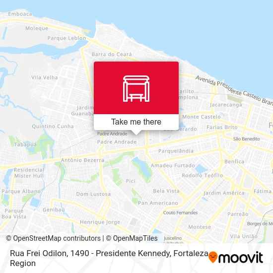 Rua Frei Odilon, 1490 - Presidente Kennedy map