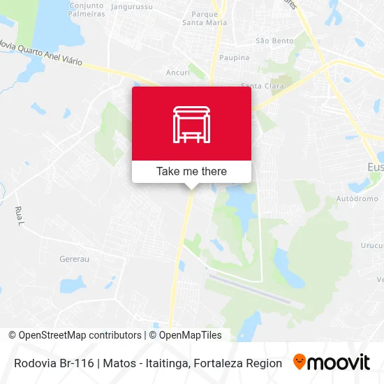 Rodovia Br-116 | Matos - Itaitinga map