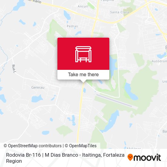 Rodovia Br-116 | M Dias Branco - Itaitinga map