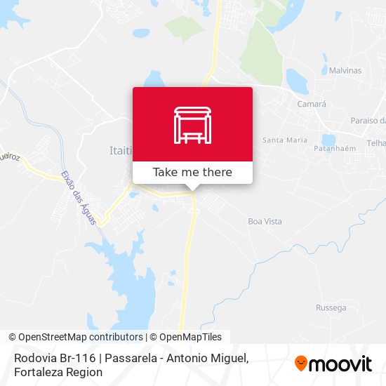 Rodovia Br-116 | Passarela - Antonio Miguel map