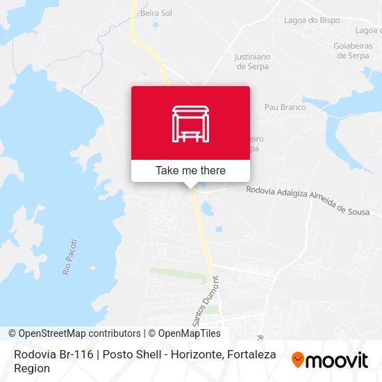 Rodovia Br-116 | Posto Shell - Horizonte map