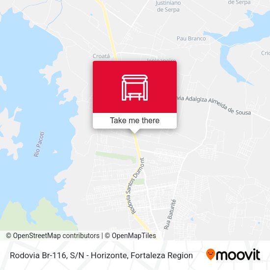 Rodovia Br-116, S / N - Horizonte map