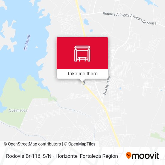 Rodovia Br-116, S / N - Horizonte map
