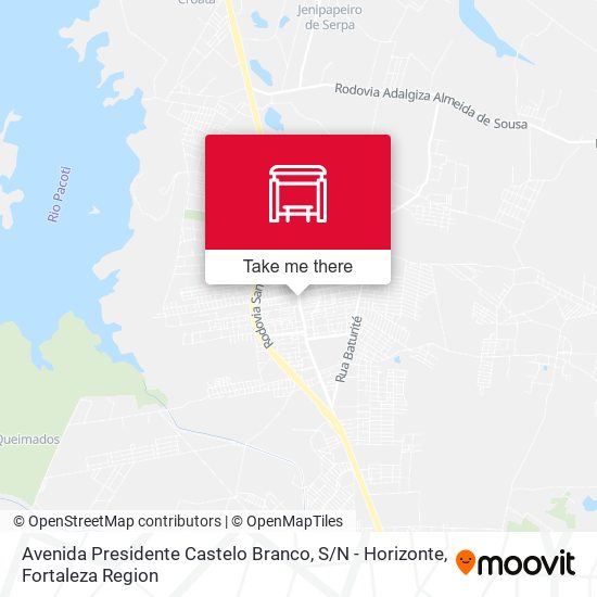 Avenida Presidente Castelo Branco, S / N - Horizonte map
