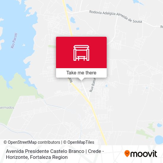 Avenida Presidente Castelo Branco | Crede - Horizonte map