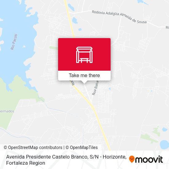 Avenida Presidente Castelo Branco, S / N - Horizonte map