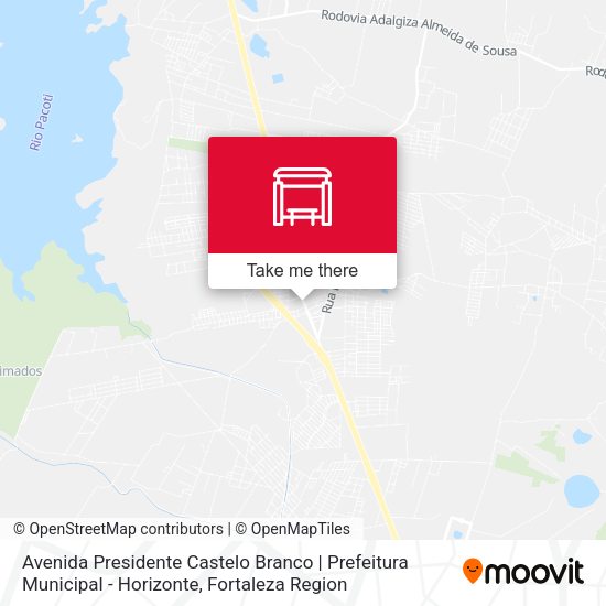 Avenida Presidente Castelo Branco | Prefeitura Municipal - Horizonte map