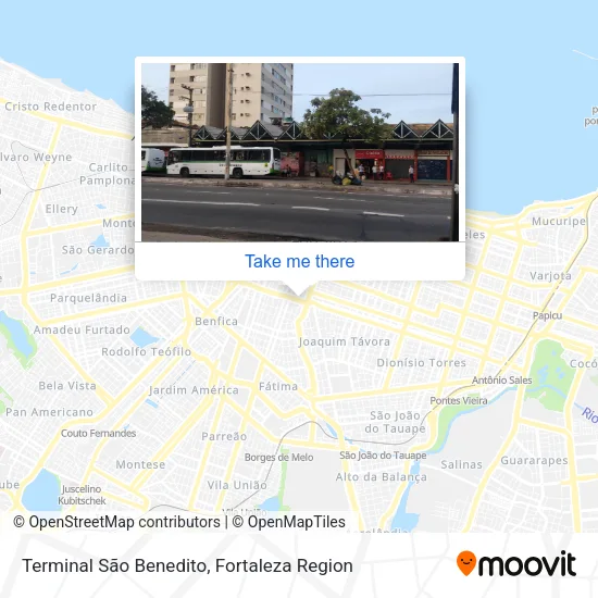 Terminal São Benedito map