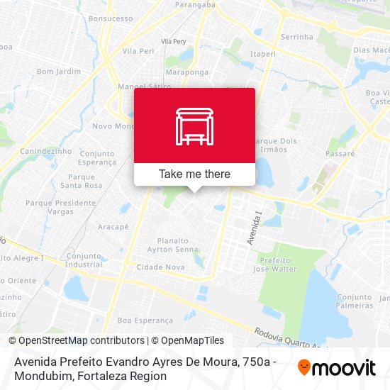 Avenida Prefeito Evandro Ayres De Moura, 750a - Mondubim map