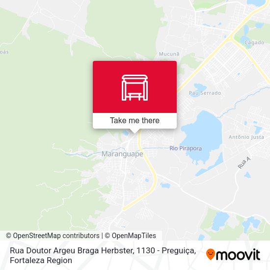Rua Doutor Argeu Braga Herbster, 1130 - Preguiça map