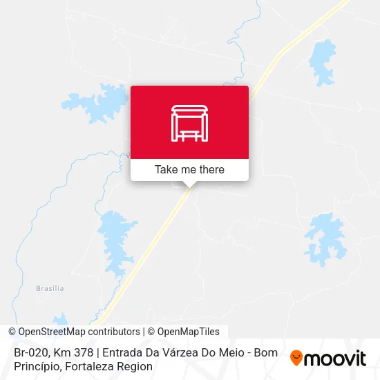 Br-020, Km 378 | Entrada Da Várzea Do Meio - Bom Princípio map