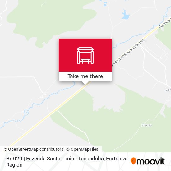 Br-020 | Fazenda Santa Lúcia - Tucunduba map
