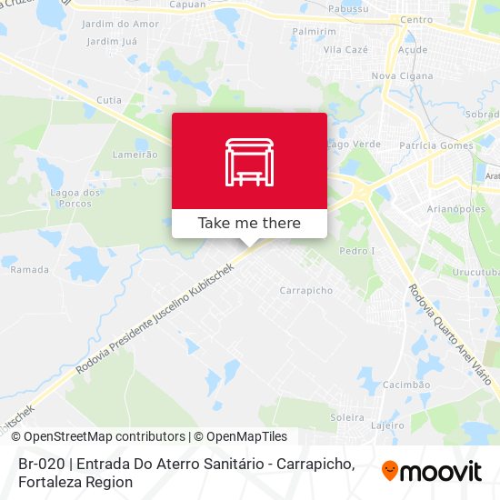 Br-020 | Entrada Do Aterro Sanitário - Carrapicho map