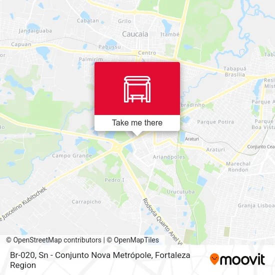 Br-020, Sn - Conjunto Nova Metrópole map