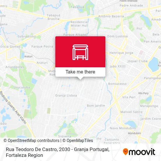 Rua Teodoro De Castro, 2030 - Granja Portugal map