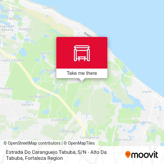 Estrada Do Caranguejo Tabuba, S / N - Alto Da Tabuba map