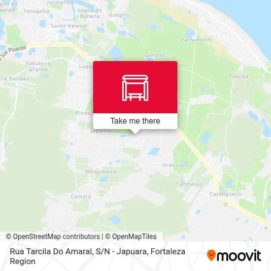 Rua Tarcila Do Amaral, S / N - Japuara map
