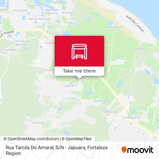 Rua Tarcila Do Amaral, S / N - Japuara map