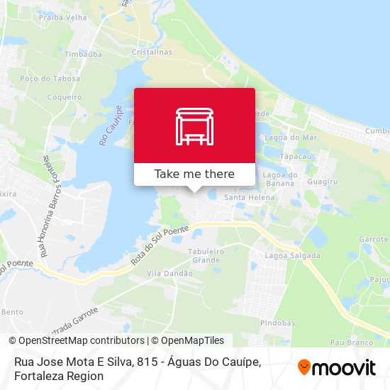 Rua Jose Mota E Silva, 815 - Águas Do Cauípe map