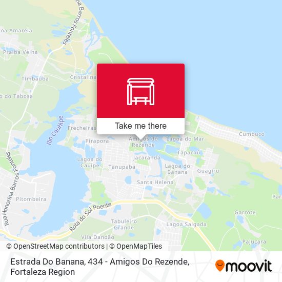Estrada Do Banana, 434 - Amigos Do Rezende map