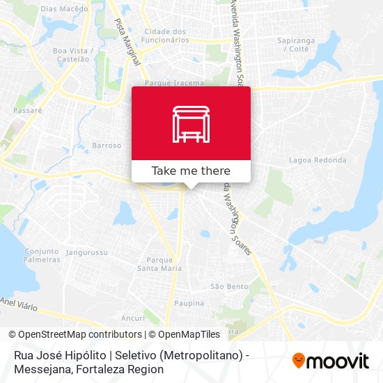 Rua José Hipólito | Seletivo (Metropolitano) - Messejana map