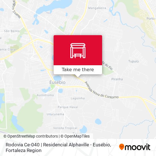 Mapa Rodovia Ce-040 | Residencial Alphaville - Eusébio