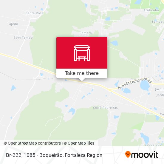 Br-222, 1085 - Boqueirão map