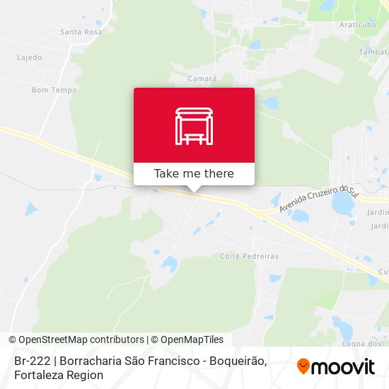 Br-222 | Borracharia São Francisco - Boqueirão map