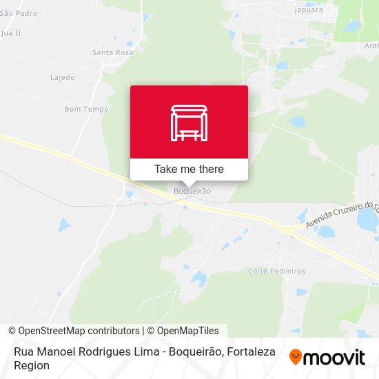 Rua Manoel Rodrigues Lima - Boqueirão map