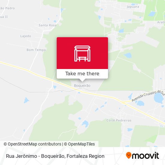 Rua Jerônimo - Boqueirão map