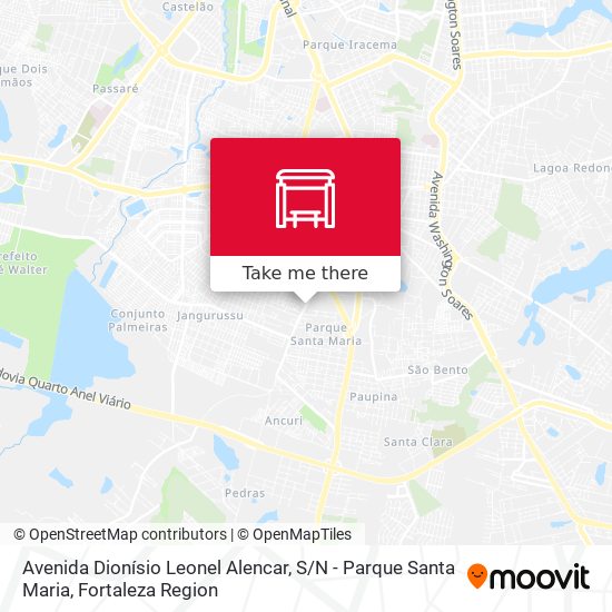 Avenida Dionísio Leonel Alencar, S / N - Parque Santa Maria map